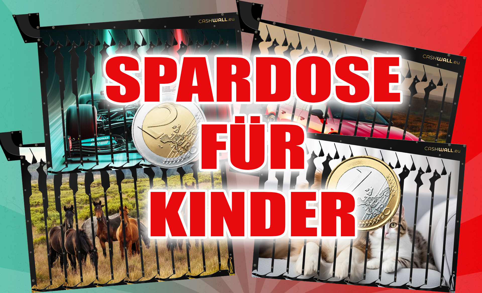 Spardose für Kinder an der Wand - das perfekte Geschenk für jeden Anlass!